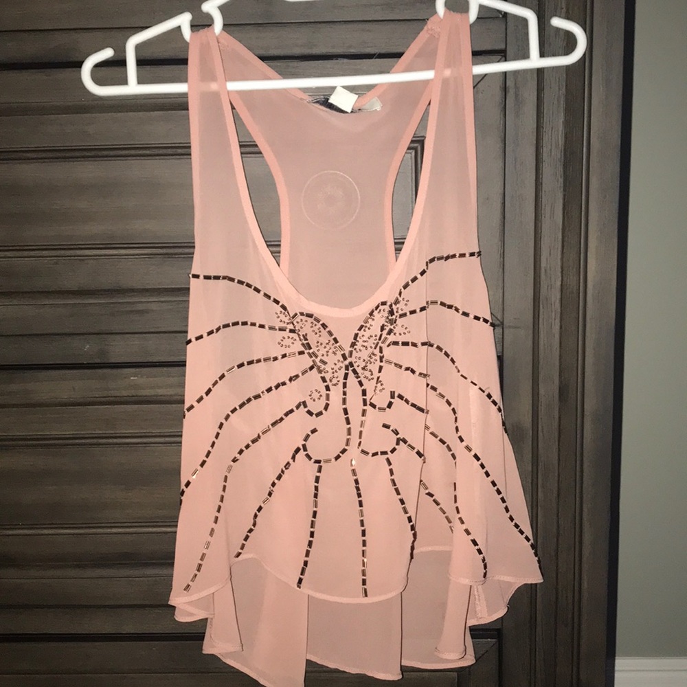 Forever 21 blush beaded tank top